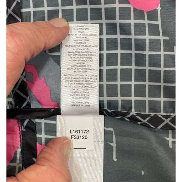 NWT Rise by LuLaRoe Determined Athletic Zip Jacket Medium Black Pink Hi-Low Vent - Picture 8 of 16